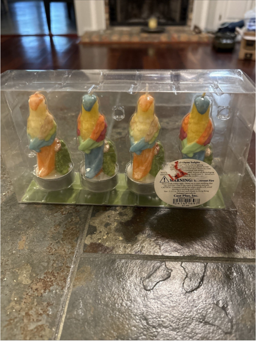 Small Colorful Parrot Tea Light Candles 4 New - Picture 5 of 7